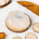 clear quartz_Natural Crystal Raw Stone Irregular Rose Quartz Rough Candlestick Clear Quartz  Smokele