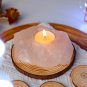 clear quartz_Natural Crystal Raw Stone Irregular Rose Quartz Rough Candlestick Clear Quartz  Smokele