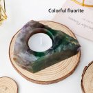 Colorful fluorite_Natural Crystal Raw Stone Irregular Rose Quartz Rough Candlestick Clear Quartz  Sm