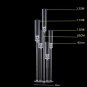 3-head candlestick_4 PCS /10 pcs Acrylic crystal candelabra wedding centerpieces clear candle holder