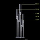 5-head candlestickA_4 PCS /10 pcs Acrylic crystal candelabra wedding centerpieces clear candle holde