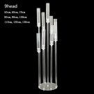 9-head candlestick_4 PCS /10 pcs Acrylic crystal candelabra wedding centerpieces clear candle holder