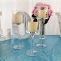 12 Sets (36 Pcs) Elegant Tea Light Glass Candle Holders Wedding Table Centrepiece Suitable for Candl