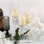 12 Sets (36 Pcs) Elegant Tea Light Glass Candle Holders Wedding Table Centrepiece Suitable for Candl