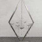 silver_4pcs 6pcs 10 pcs Wedding Gold Metal Tall Diamond Table Centerpieces With candle holder for we