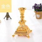 gold_Metal Candle Holder Candlestick Wedding Decoration Dining Table Candle Stand Shooting Props Cra