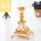 gold white_Metal Candle Holder Candlestick Wedding Decoration Dining Table Candle Stand Shooting Pro