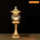 B1_1pcs Crystal Lotus Candle Buddha Hall yellow Changming Candle Home God Wealth Worship Candle Hold
