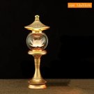 B2_1pcs Crystal Lotus Candle Buddha Hall yellow Changming Candle Home God Wealth Worship Candle Hold