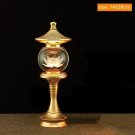 B3_1pcs Crystal Lotus Candle Buddha Hall yellow Changming Candle Home God Wealth Worship Candle Hold