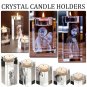 A_Crystal Romantic Candle Holder Accept Customized Picture Glass Candle Holder Pet Couple Photo Dinn