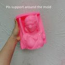 Pink_Greek Roman Goddess Justice Bust Silicone Molds Greek Art Sculpture Wax Tool Blind Lady Justice