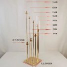 8 Heads_10pcs 5/8 Heads Metal Candelabra Candle Holders Road Lead Table Centerpiece Gold Candelabrum
