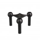 black solid_Light Luxury Triangle Candlestick Nordic Classical Splicing Candle Holder Homestay Dinne
