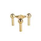 gold solid_Light Luxury Triangle Candlestick Nordic Classical Splicing Candle Holder Homestay Dinner