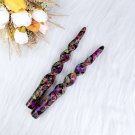 butterfly tint_2PCS 9.8 inch Printed Candles  High Quality Handmade Smokeless Unscented Spiral Stick