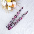 skull purple_2PCS 9.8 inch Printed Candles  High Quality Handmade Smokeless Unscented Spiral Stick C