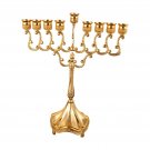 Aureate_Metal Menorah Candelabrum 9 Branches Candle Holder Candlestick Hanukkah Menorah for Wedding 