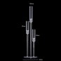 3-head candlestick_3pcs 8 head high clear acrylic candle holder wedding candle holder table centerpi