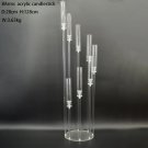 8-head candlestick_3pcs 8 head high clear acrylic candle holder wedding candle holder table centerpi