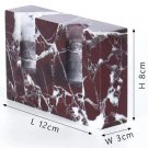 Purple Red 2_2 Holes Marble Candlestick Holder For Wedding Dinning Party Vintage Travertine Stone Ta