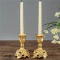 B Small Gold 2pcs_2pcs Retro Candlestick Gold Silver Candle Holder Wedding Centerpieces Candle Holde