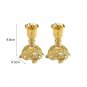 Small Gold 2pcs_2pcs Retro Candlestick Gold Silver Candle Holder Wedding Centerpieces Candle Holders