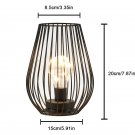 Style A_Golden Candle Holder Cage Table Lamp Cordless Lamp Battery Operated Lamp for Garden Wedding 