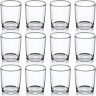 12pcs_Votive Candle Holders Set of 12 - Glass Votives Holder Clear Floating Tealight Candle Holder B