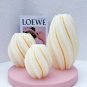 M_3 Sizes Geometric Wave Twirl Candle Molds Taper Abstract Art Decorative Wavy Stripe Pillar Modern 