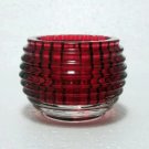 Red_Crystal Tealight Candle Holders Crystal Glass Candlestick Banquet Decorations for Home Wedding B