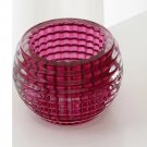 Rose red_Crystal Tealight Candle Holders Crystal Glass Candlestick Banquet Decorations for Home Wedd