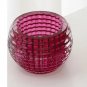 Rose red_Crystal Tealight Candle Holders Crystal Glass Candlestick Banquet Decorations for Home Wedd