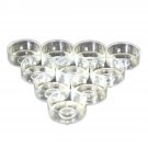 As Shown_100 Pcs Plastic Small Terrarium Tealight Cups Clear Tea Cups Empty Jars Ghee Container Hold