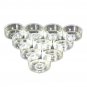 As Shown_100 Pcs Plastic Small Terrarium Tealight Cups Clear Tea Cups Empty Jars Ghee Container Hold