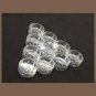 As Shown_100 Pcs Plastic Small Terrarium Tealight Cups Clear Tea Cups Empty Jars Ghee Container Hold