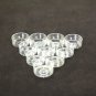 As Shown_100 Pcs Plastic Small Terrarium Tealight Cups Clear Tea Cups Empty Jars Ghee Container Hold