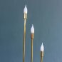 White light 1pc_Home Decor Candles Candle Holder 5 Heads Shiny Golden Electroplated Road Lead Light 