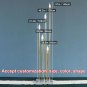 White light 2pcs_Home Decor Candles Candle Holder 5 Heads Shiny Golden Electroplated Road Lead Light