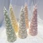 SZ038-M size_27.2CM Snow Covered Pine Christmas Tree Silicone Candle Mold Christmas Ornaments Silico