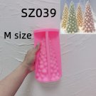 SZ039- M size_27.2CM Snow Covered Pine Christmas Tree Silicone Candle Mold Christmas Ornaments Silic