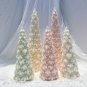 SZ039- M size_27.2CM Snow Covered Pine Christmas Tree Silicone Candle Mold Christmas Ornaments Silic