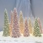 SZ039- M size_27.2CM Snow Covered Pine Christmas Tree Silicone Candle Mold Christmas Ornaments Silic