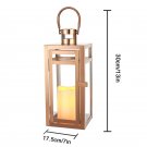 Rose Gold_Stainless Steel Candle Holder Lanterns Rose Gold Hanging Lantern Candlestick Light for Ind