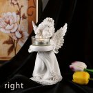 Right_Vintage European Angel Resin Candlestick - Romantic Table Decor For Candlelight Dinners & 