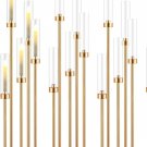 Golden_Floor Candelabra 5 Arm 42.5'' Tall Gold Candle Holder, Candelabra Centerpieces for Tables, Me