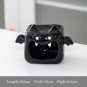 Bat black_Creativity Pumpkin Candlestick Ceramics Decorations Ceramic Ghost Candle Holder Desktop Ce