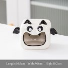 Bat white_Creativity Pumpkin Candlestick Ceramics Decorations Ceramic Ghost Candle Holder Desktop Ce