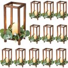 Wood Color-12.99_12 Sets of Wooden Wedding Lanterns Center Decoration Farmhouse Lantern Candle Holde