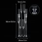 A_10Pcs 8 Arms Clear Candlesticks Holder 38.5 inches Tall Arcylic Candelabra Candle Holder Events Pa
